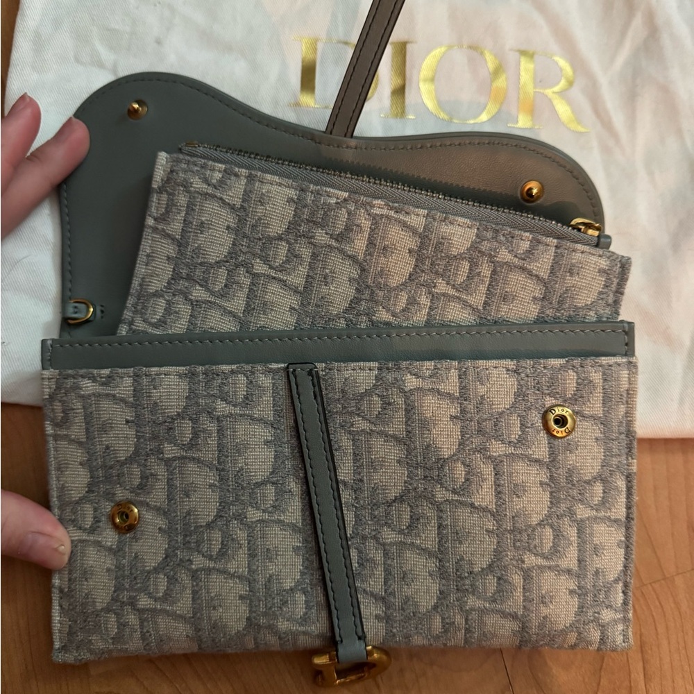 🩶Dior Small Saddle Pouch – Gray Dior Oblique Jacquard🩶 - Picture 3 of 7